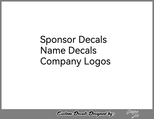 Sponsor Decal Sheet