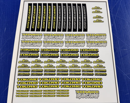 Sponsor Decal Sheet